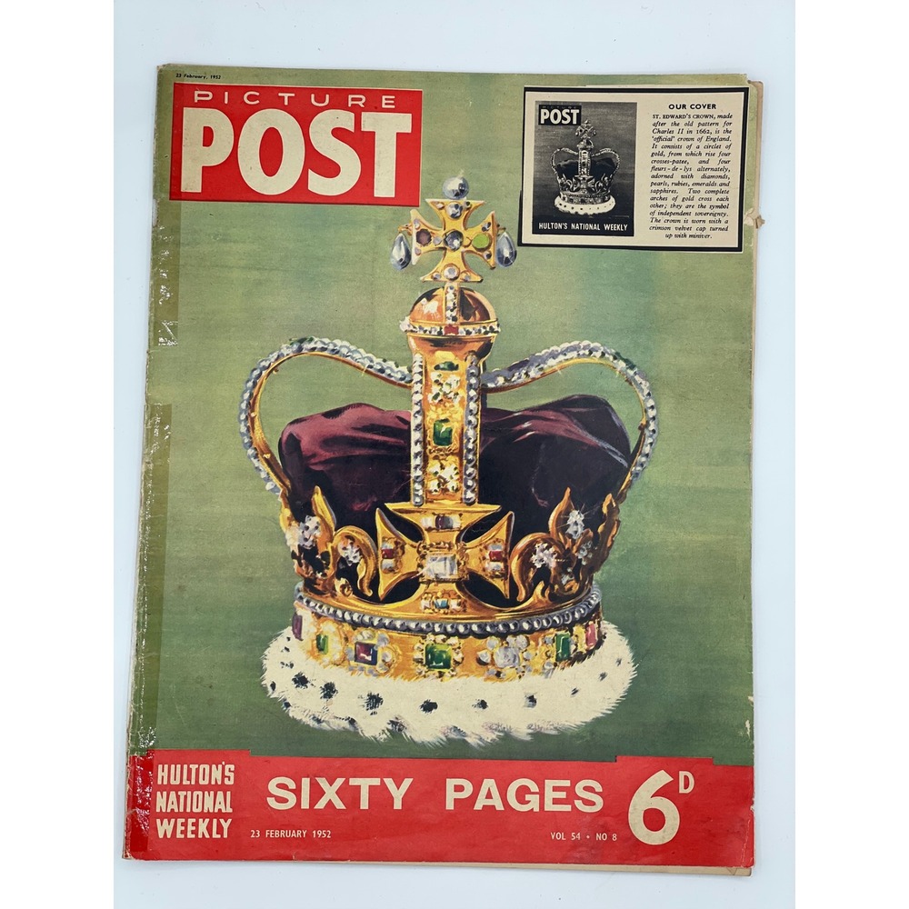 Picture Post Magazine Feb 23 1952 Queen Elizabeth II King George VI Funeral